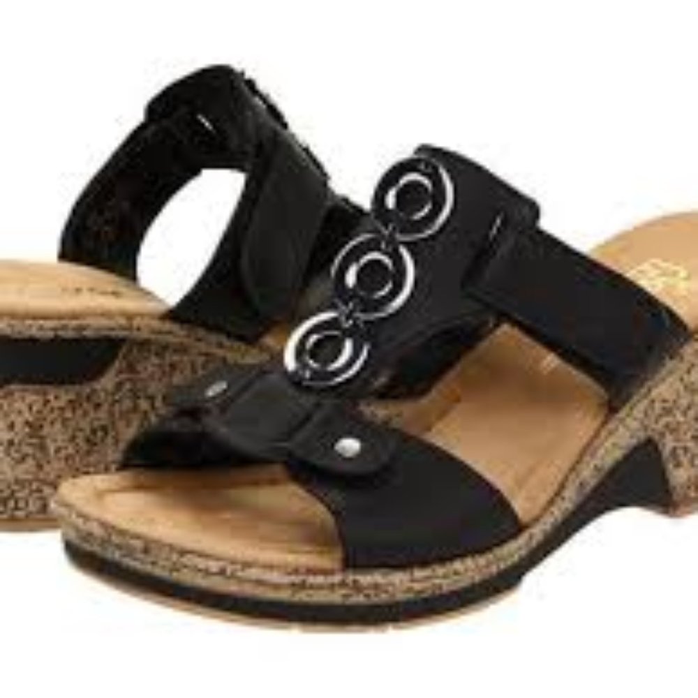 Rieker Wedge Sandals "Roberta"